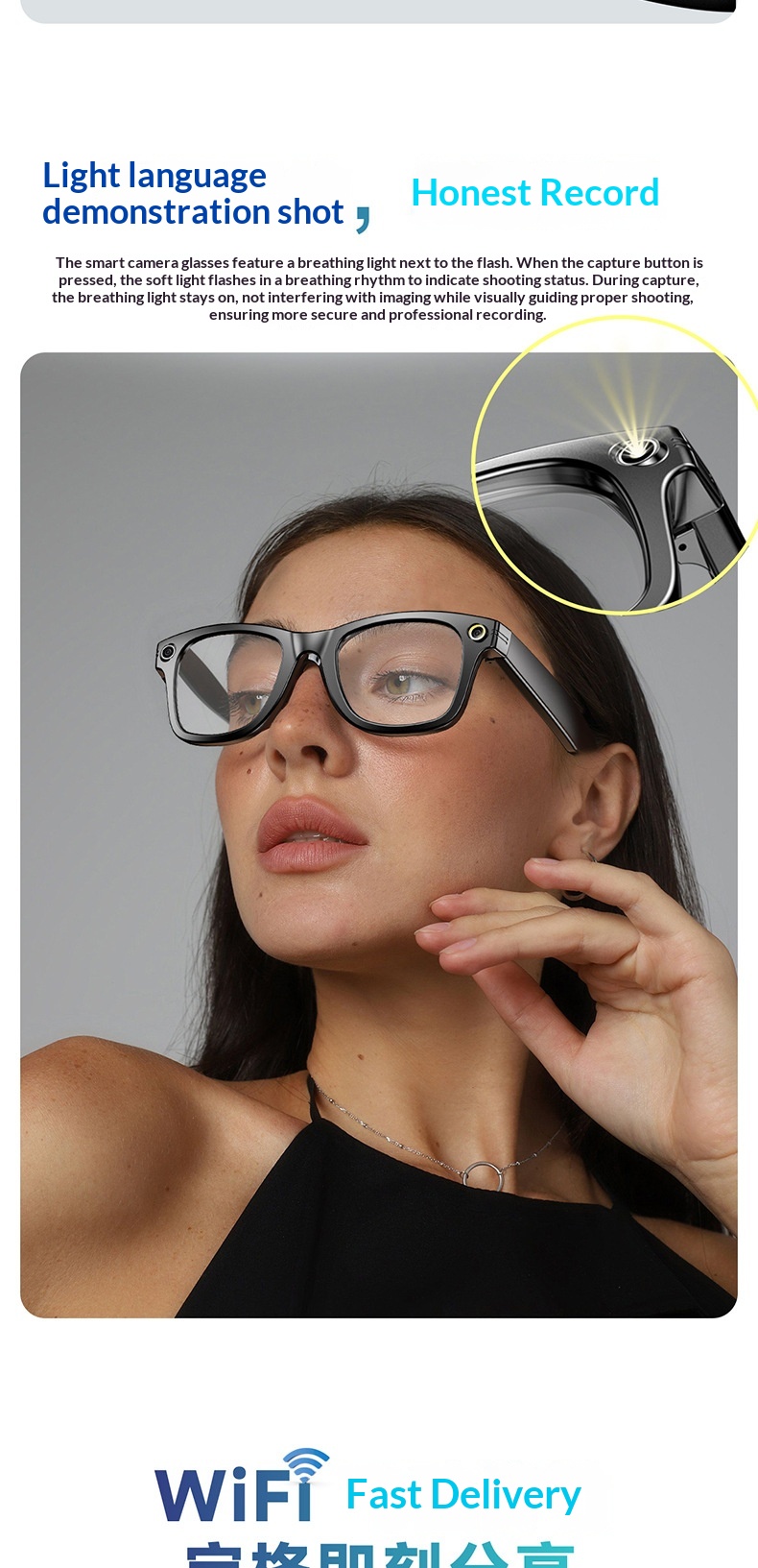 Ai Smart Glasses With Camera And Bluetooth Voice Assistant_voghion.com