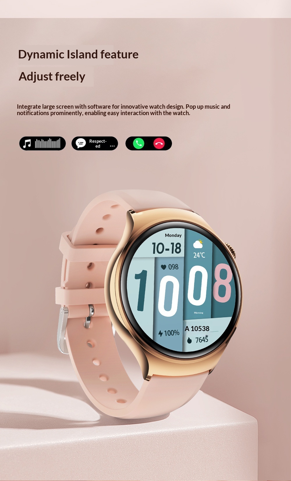 M11 Smart Watch With Bluetooth Calling Heart Rate And Nfc Payment_voghion.com