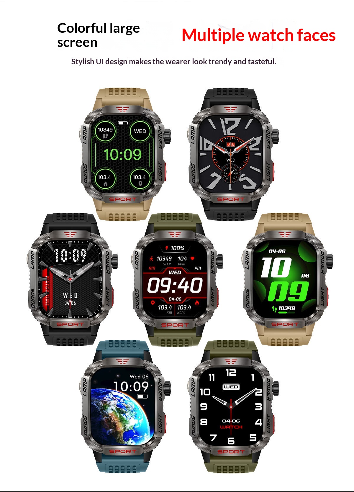2024 Cross-Border HT29 Smart Watch Bluetooth Call Waterproof Outdoor Men's Encoder Altitude Barometer Compass_voghion.com