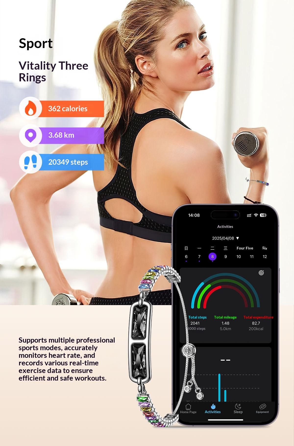 Smartwatch With Heart Rate And Blood Oxygen Monitoring_voghion.com