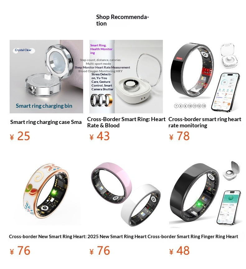 New Cross-border Smart Charging Case LED Display, Compatible With Multiple Models, Magnetic Ring Charging, Portable_voghion.com