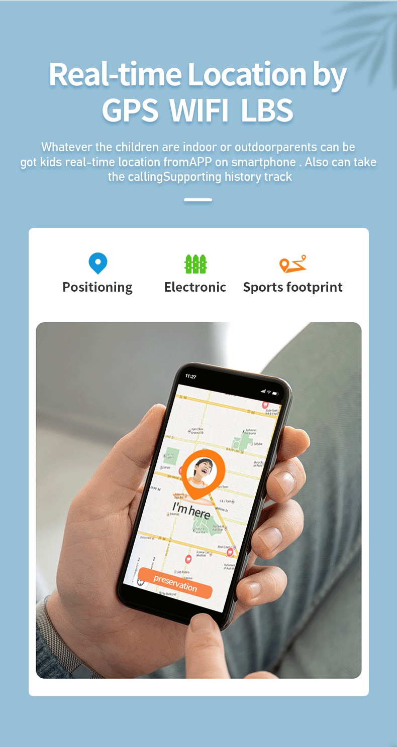 Smartwatch For Kids With Gps Waterproof Chinese English Support_voghion.com