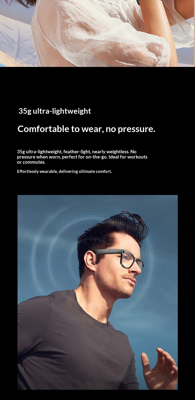 New Cross-border Camera Glasses With AI Intelligent Large Model Object Recognition, Voice Assistant, Bluetooth, Phone_voghion.com