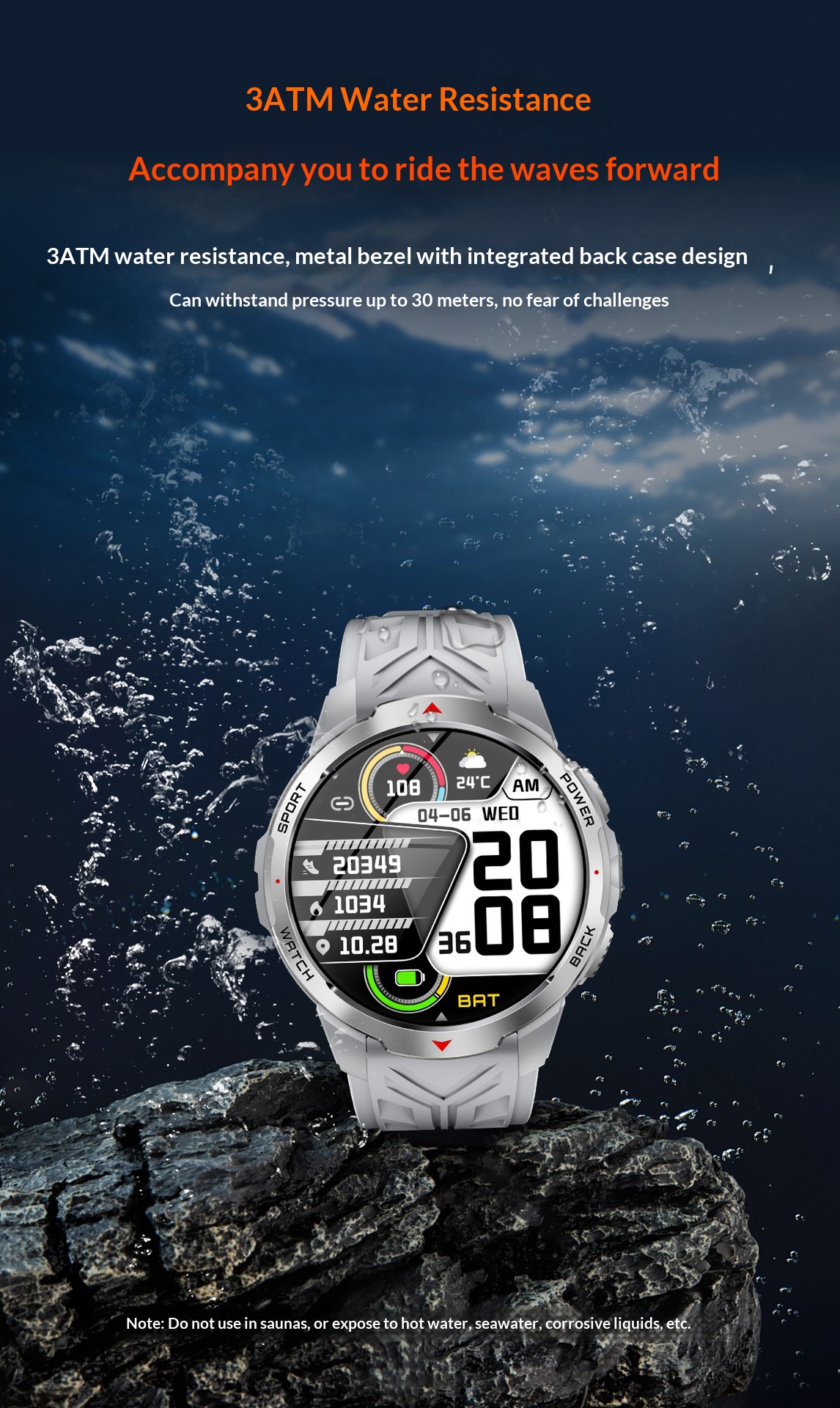 2025 New KT88 Smart Bluetooth Call Flashlight Heart Rate Blood Oxygen Pedometer Multi-Function Outdoor Watch_voghion.com