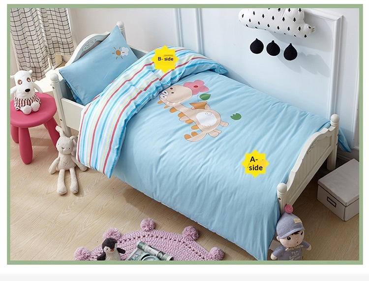 Bedruckte Winterdecke, Kinderbettwäsche-Set, Direktversand für Kindergartenkinder_voghion.com