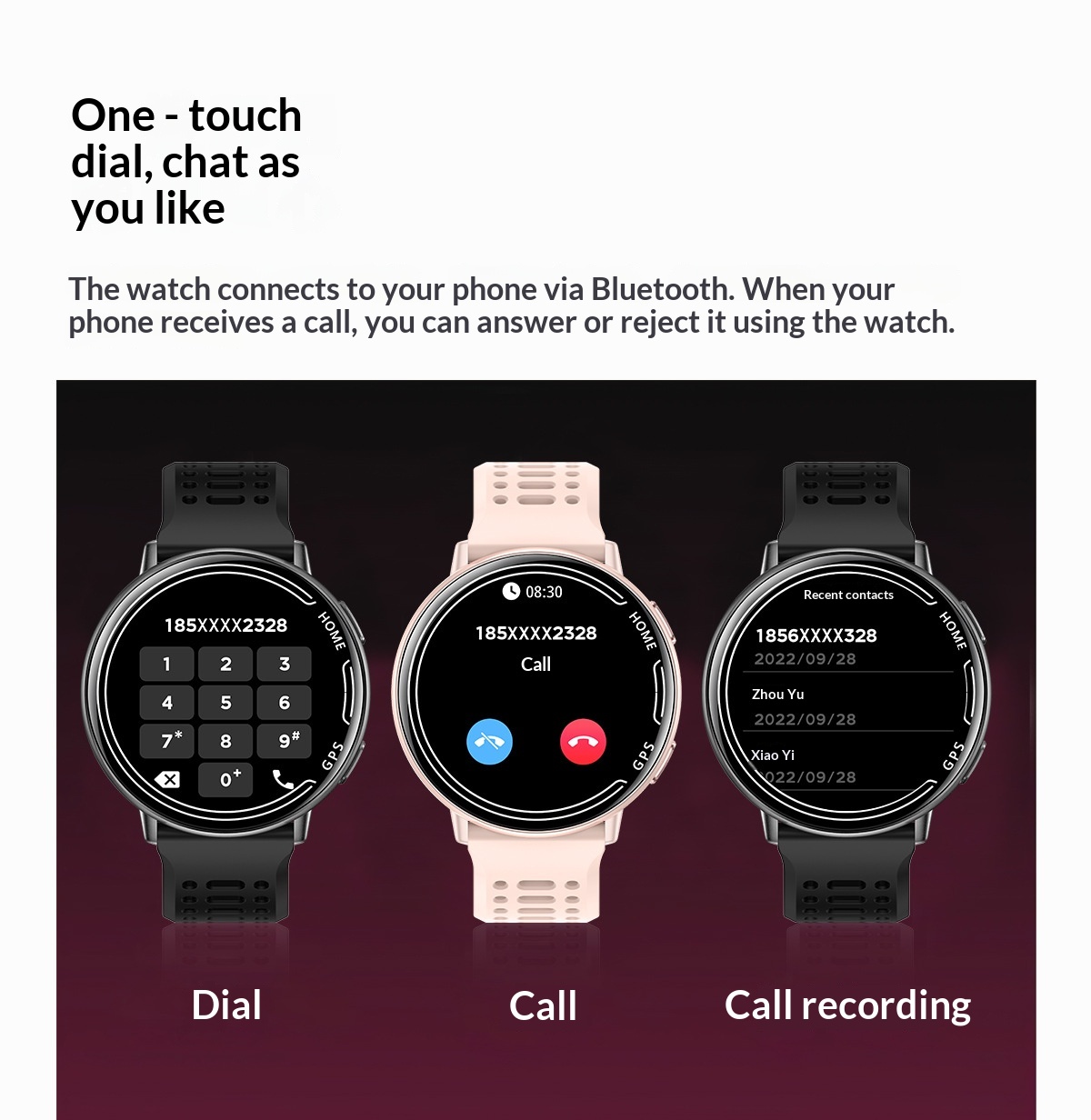 Smartwatch Mit Bluetooth-telefonie Herzfrequenz Und Spo2_voghion.com