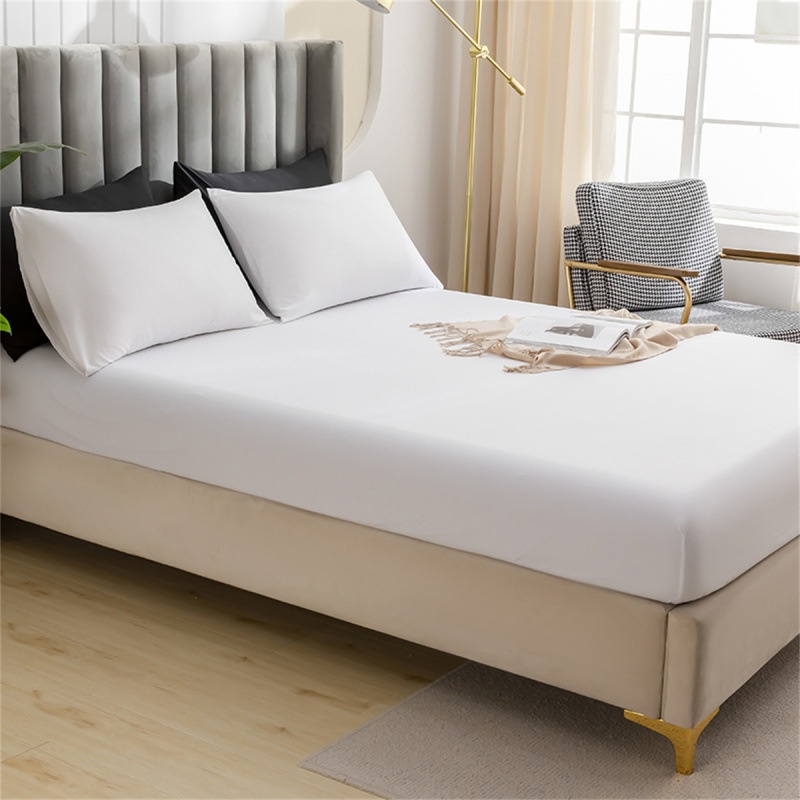 Set di lenzuola con angoli elasticizzati in tinta unita spazzolata per il commercio transfrontaliero, prodotti per la biancheria da letto esclusivamente per il commercio estero, può_voghion.com