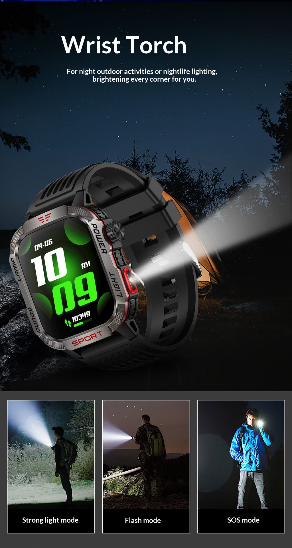 2024 Cross-Border HT29 Smart Watch Bluetooth Call Waterproof Outdoor Men's Encoder Altitude Barometer Compass_voghion.com