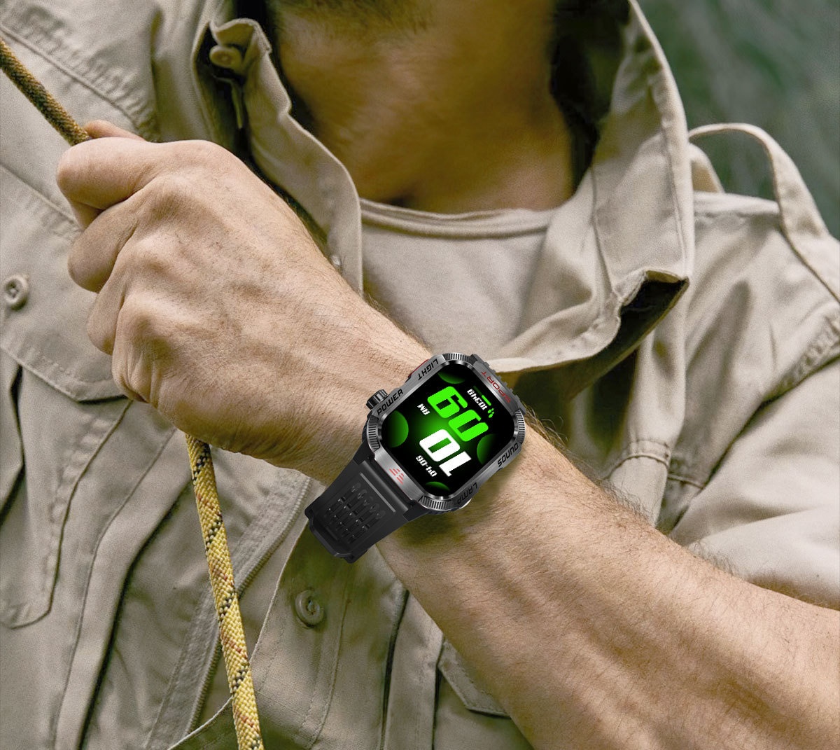 2024 Cross-Border HT29 Smart Watch Bluetooth Call Waterproof Outdoor Men's Encoder Altitude Barometer Compass_voghion.com