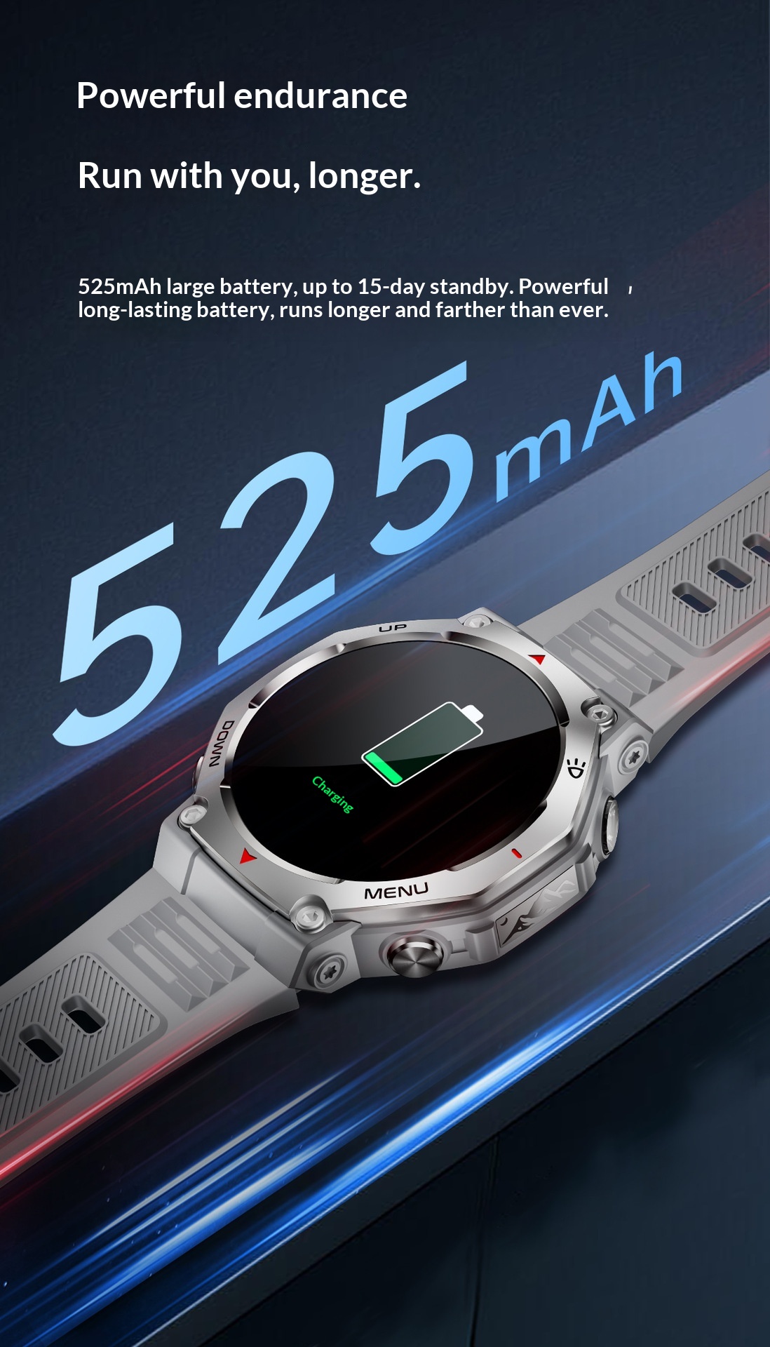 KT85 Smart New 2025 Bluetooth Call Flashlight Heart Rate Blood Oxygen Meter Step Multi-Function Outdoor Watch_voghion.com