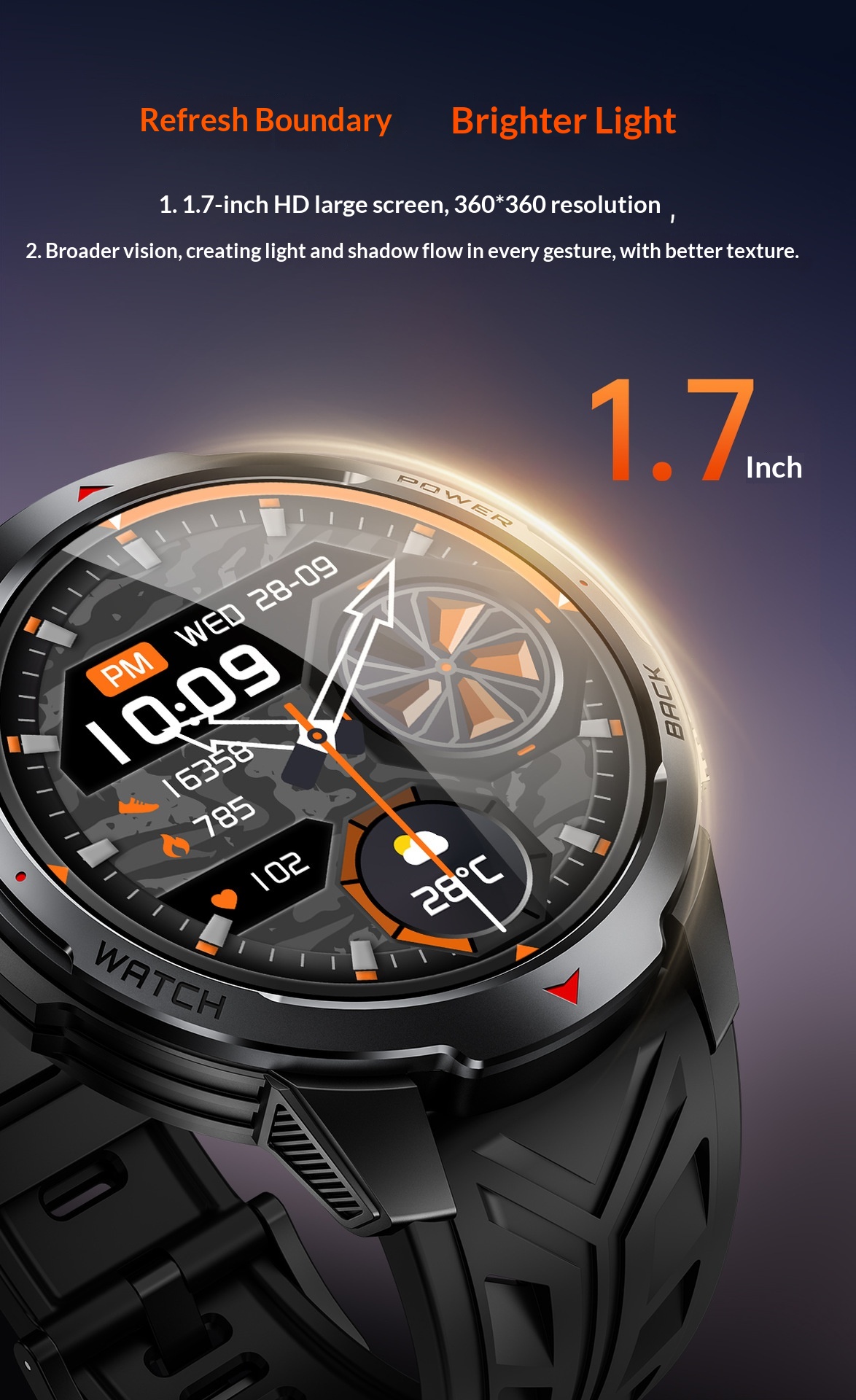 2025 New KT88 Smart Bluetooth Call Flashlight Heart Rate Blood Oxygen Pedometer Multi-Function Outdoor Watch_voghion.com