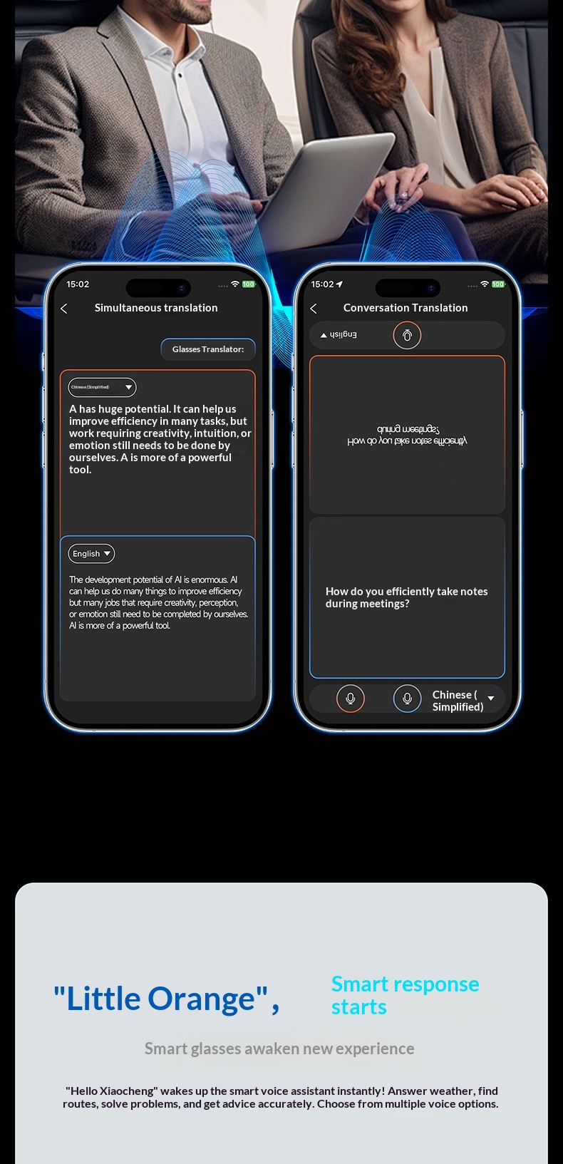 Ai Smart Glasses With Camera And Bluetooth Voice Assistant_voghion.com