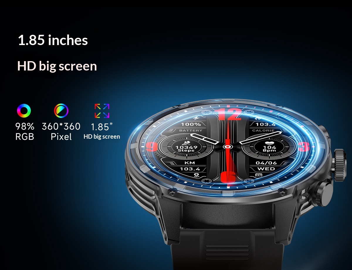 Smartwatch With Bluetooth Calling 1.85 Inch Hd Screen Heart Rate_voghion.com