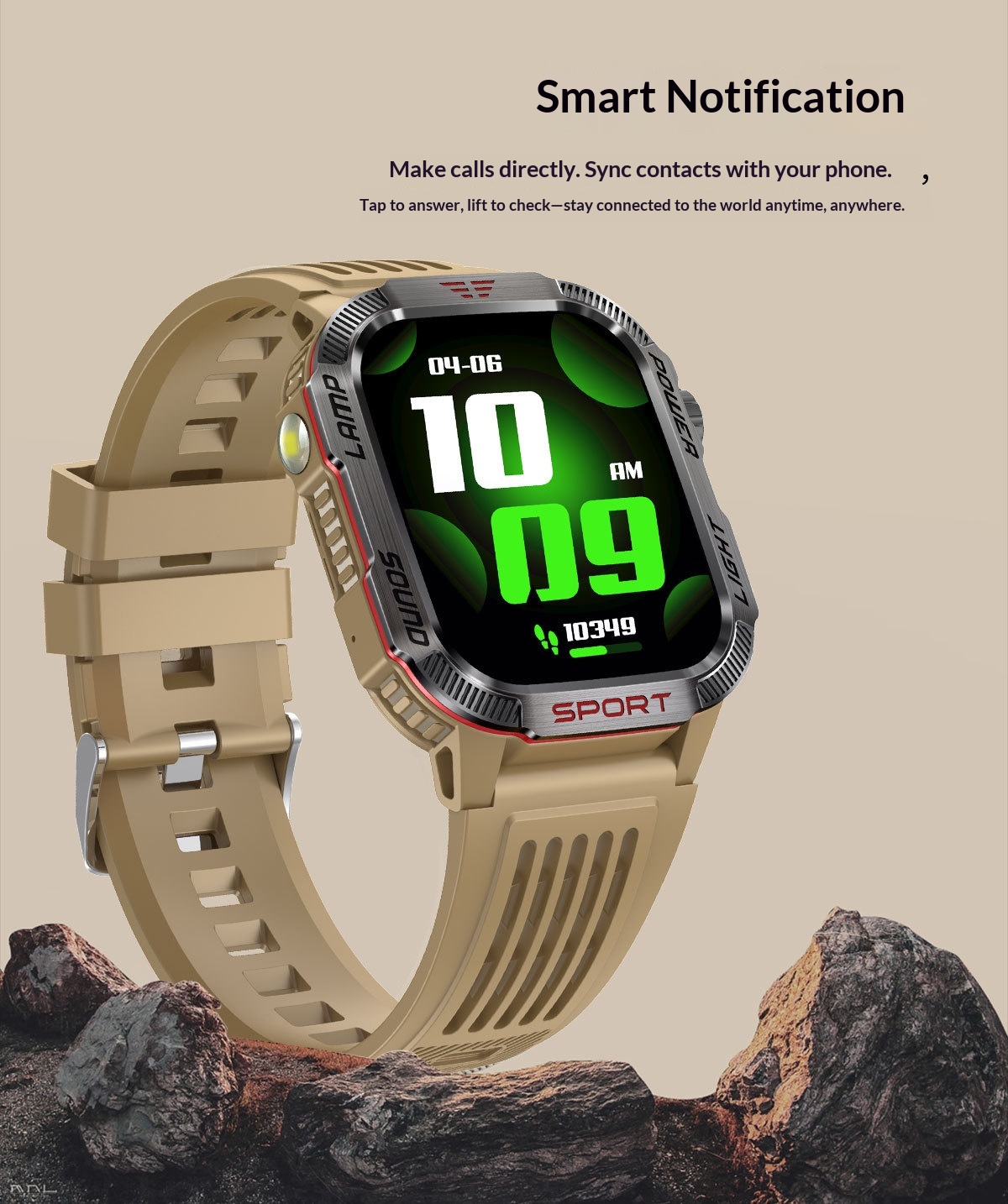 2024 Cross-Border HT29 Smart Watch Bluetooth Call Waterproof Outdoor Men's Encoder Altitude Barometer Compass_voghion.com