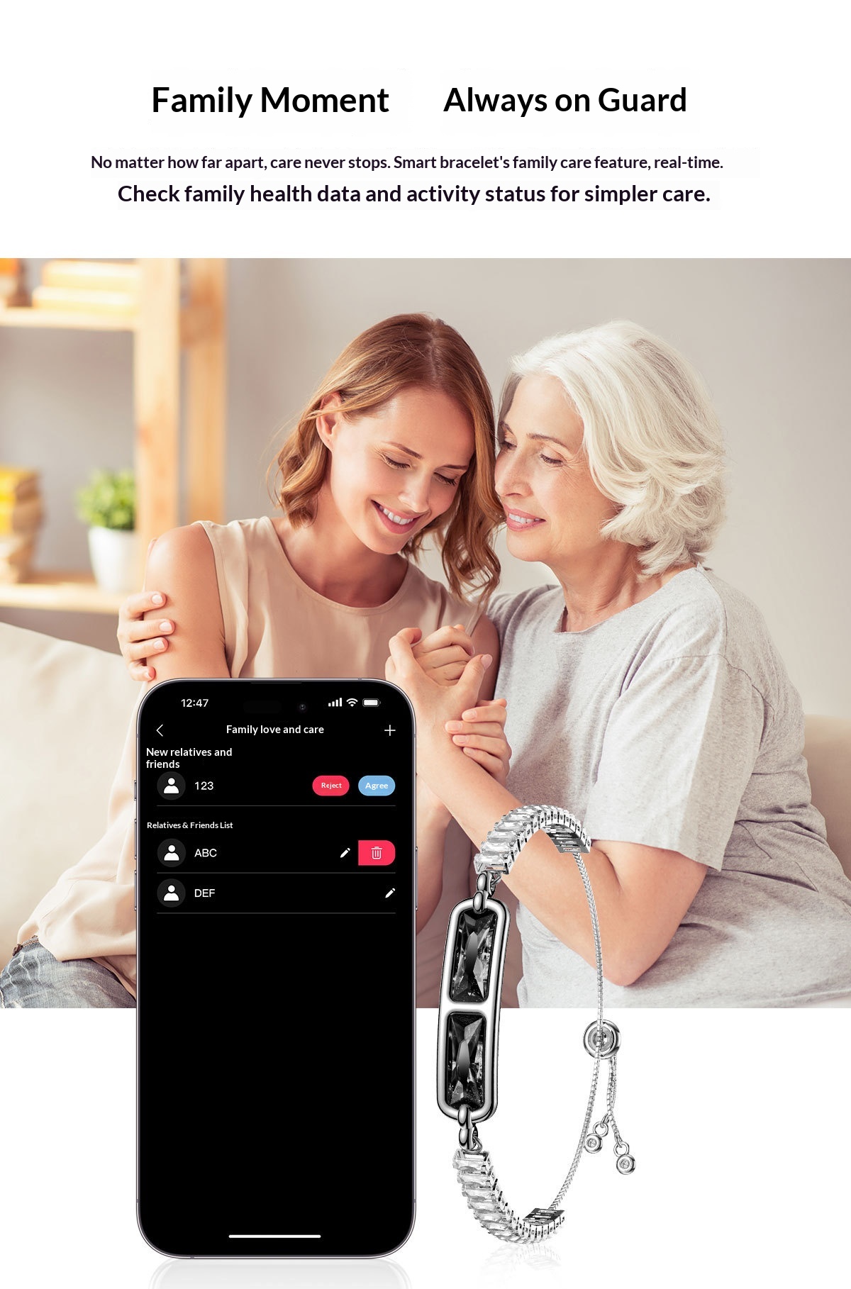 Smartwatch With Heart Rate And Blood Oxygen Monitoring_voghion.com