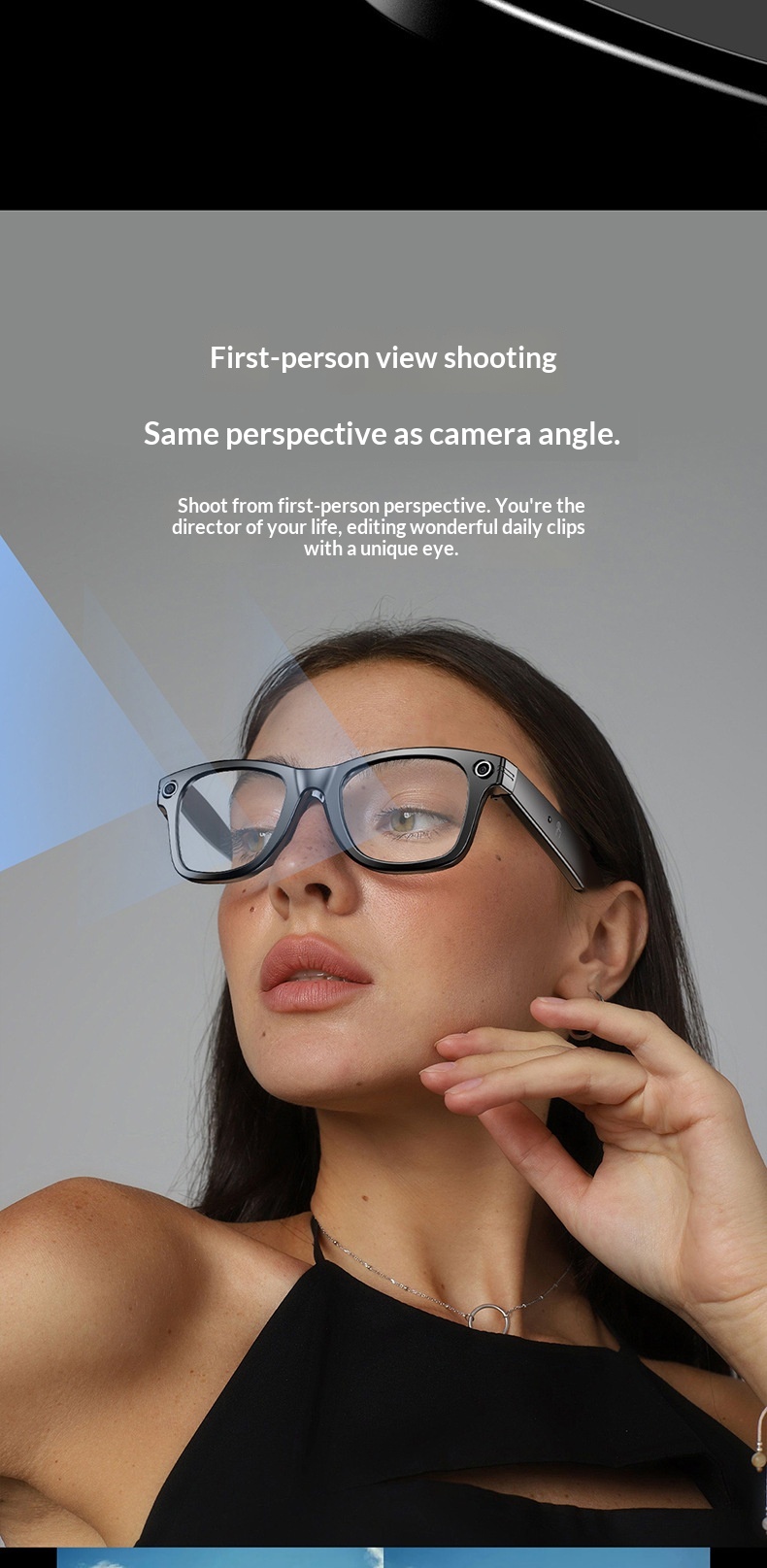 New Cross-border Camera Glasses With AI Intelligent Large Model Object Recognition, Voice Assistant, Bluetooth, Phone_voghion.com