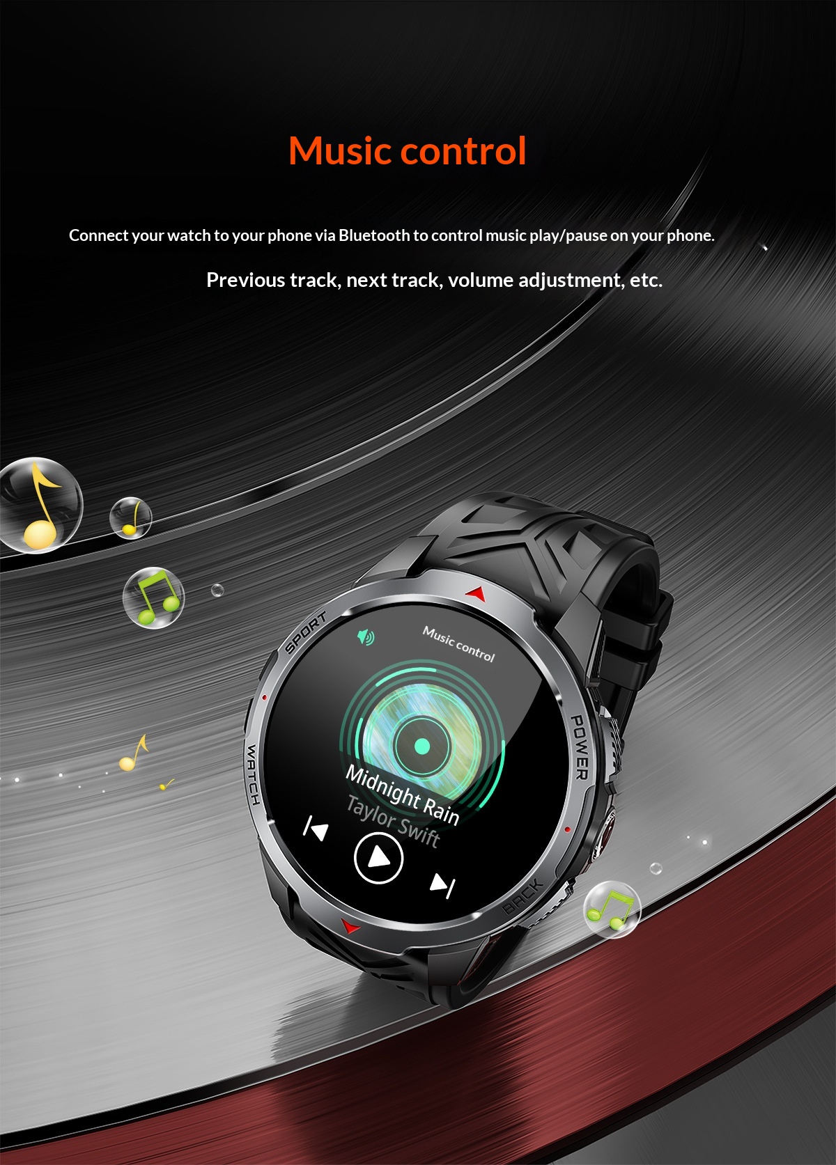2025 New KT88 Smart Bluetooth Call Flashlight Heart Rate Blood Oxygen Pedometer Multi-Function Outdoor Watch_voghion.com