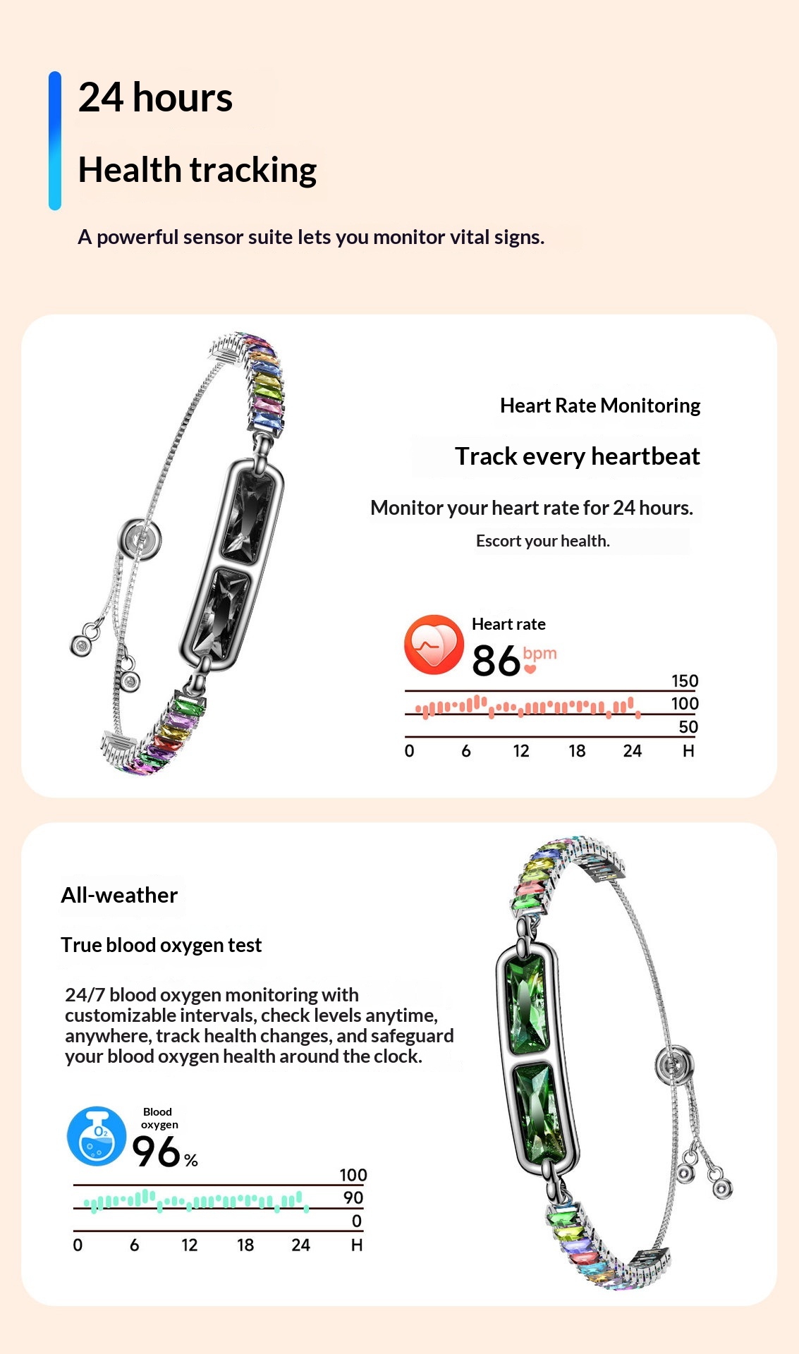 Smartwatch With Heart Rate And Blood Oxygen Monitoring_voghion.com