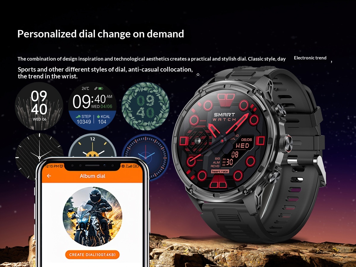 Smartwatch With Bluetooth Calling 1.85 Inch Hd Screen Heart Rate_voghion.com