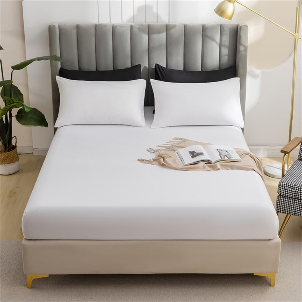 Set di lenzuola con angoli elasticizzati in tinta unita spazzolata per il commercio transfrontaliero, prodotti per la biancheria da letto esclusivamente per il commercio estero, può_voghion.com