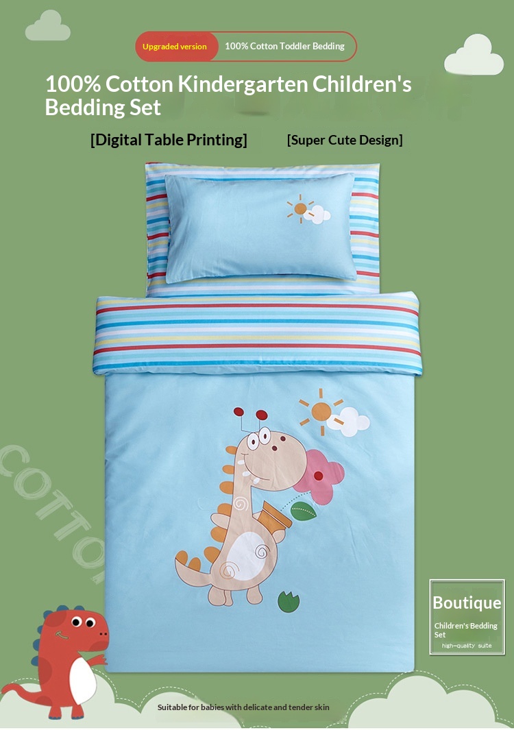 Bedruckte Winterdecke, Kinderbettwäsche-Set, Direktversand für Kindergartenkinder_voghion.com