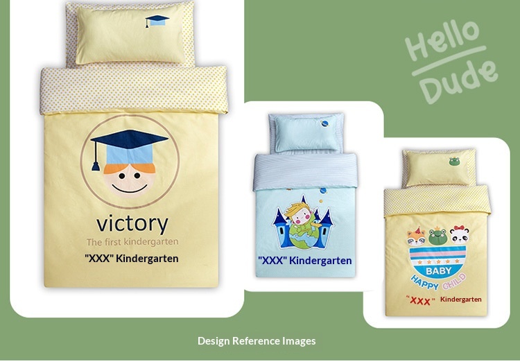 Bedruckte Winterdecke, Kinderbettwäsche-Set, Direktversand für Kindergartenkinder_voghion.com