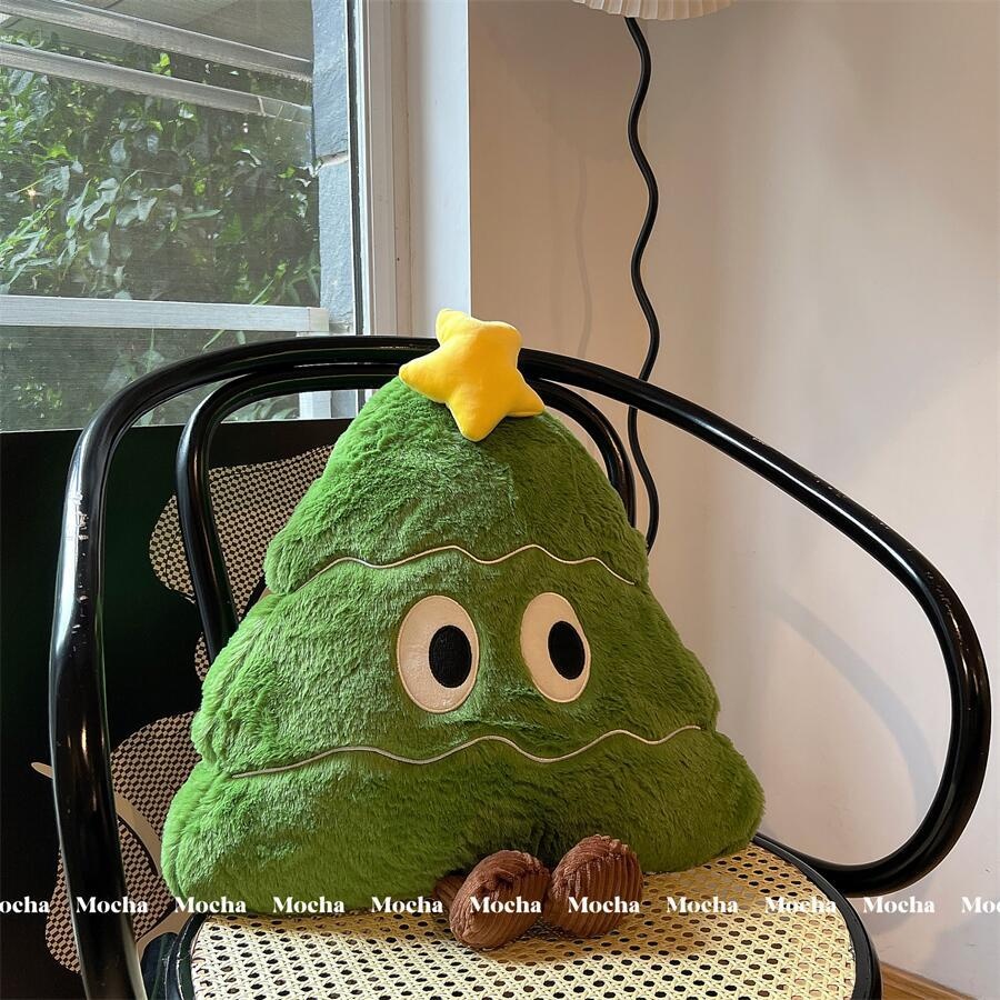 Internet Celebrity Christmas Tree Big Eye Plush Toy Window Tatami Cushion Dormitory Sofa Pillow Gift_voghion.com