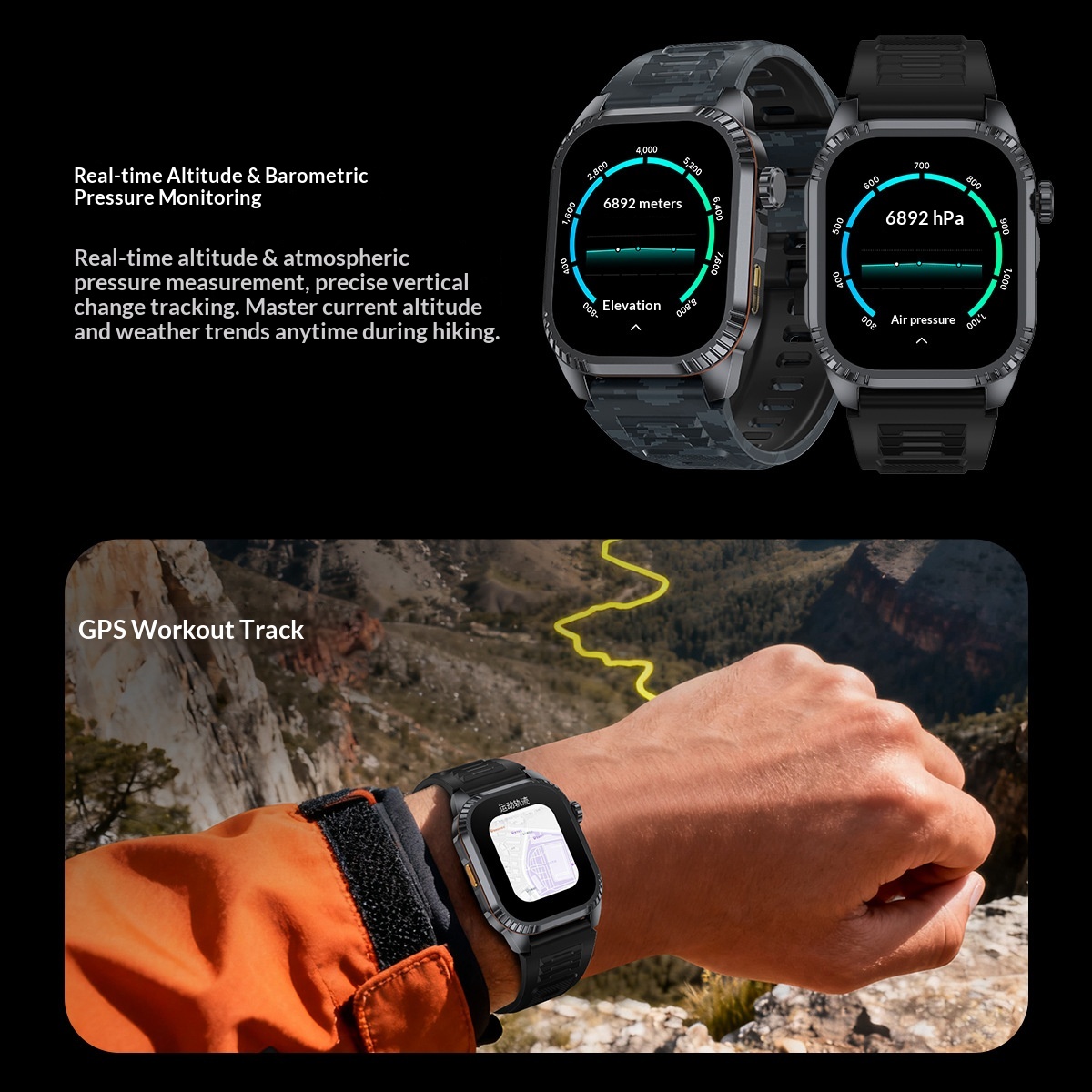 Smartwatch Mit Bluetooth Anruffunktion Herzfrequenz Und Gps_voghion.com