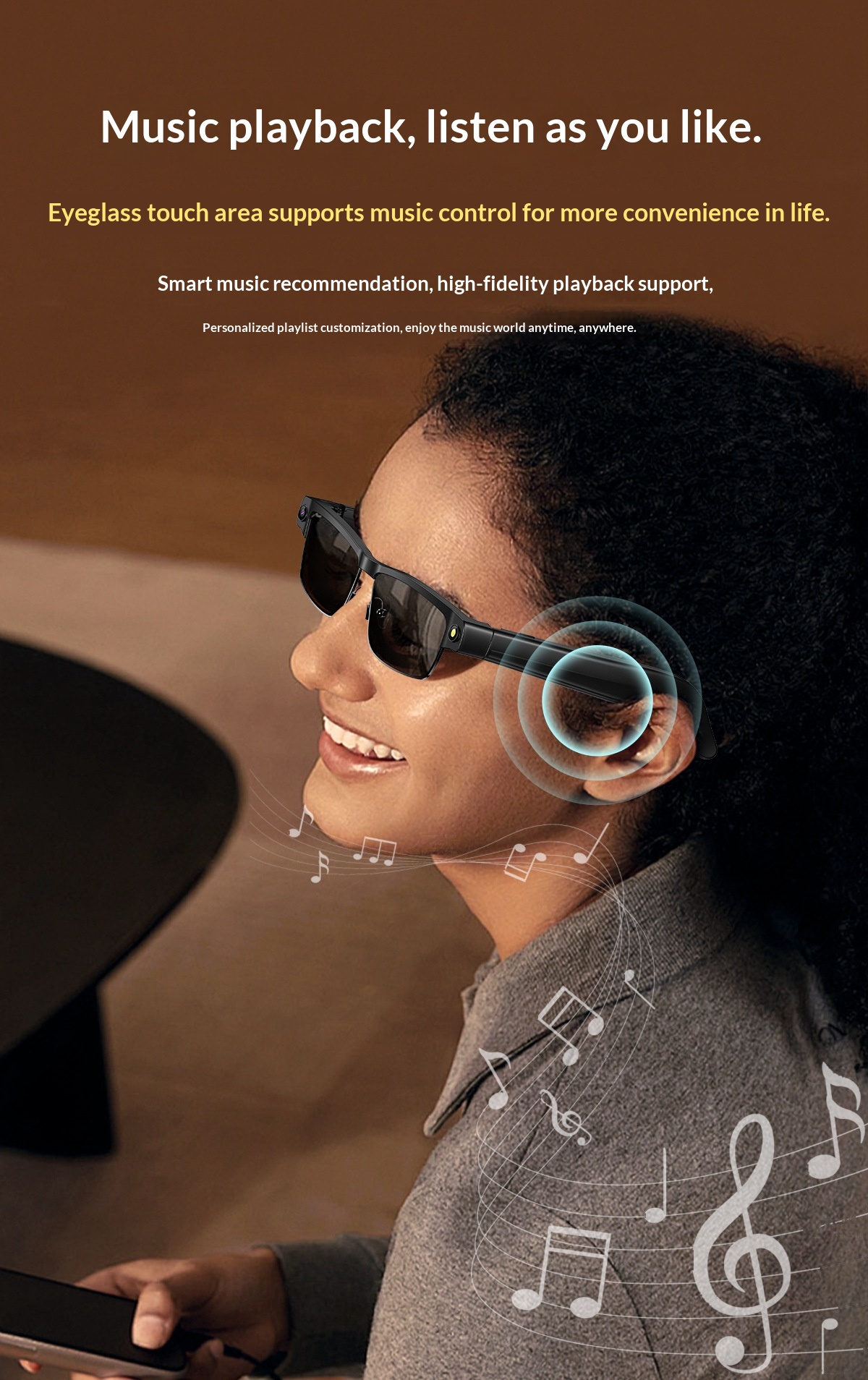 Smart Glasses With Wifi Translation And Ai Camera 8mp_voghion.com