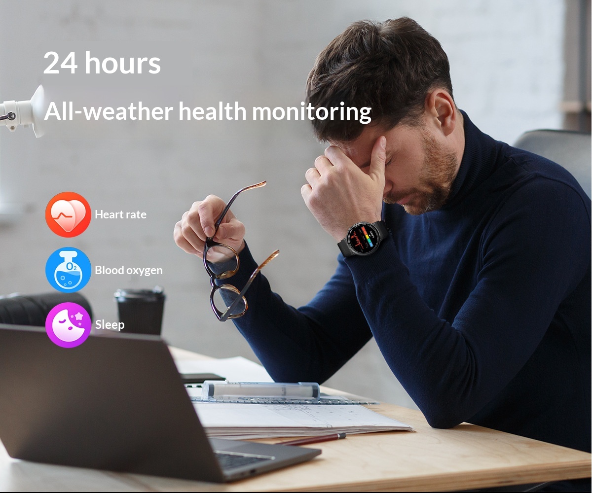 Smartwatch Mit Bluetooth-telefonie Herzfrequenz Und Spo2_voghion.com