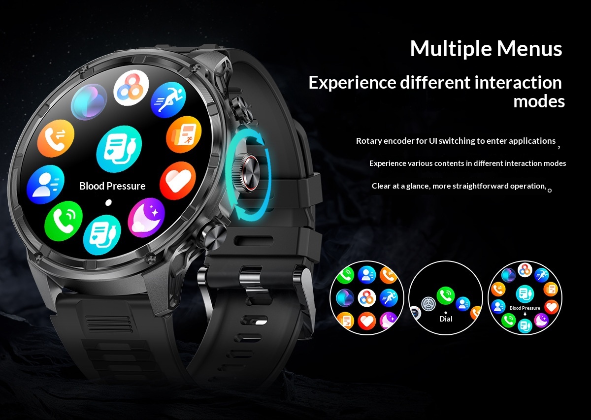 Smartwatch With Bluetooth Calling 1.85 Inch Hd Screen Heart Rate_voghion.com