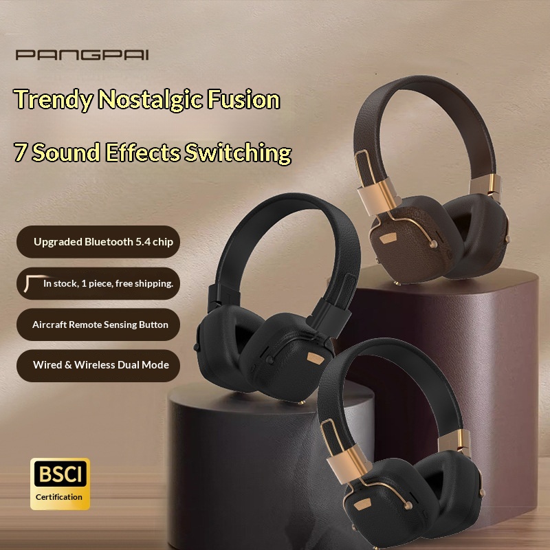 2025 Nuove cuffie wireless M11 Retro Over-Ear Bluetooth Multi-EQ alla moda per la musica, transfrontaliere 5.4_voghion.com