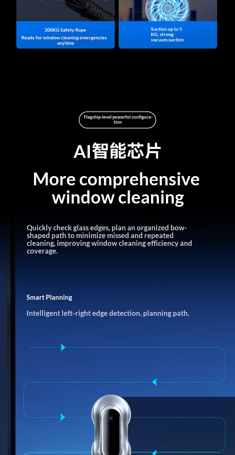 Water Spray Robot Automatic Household Window Glass Cleaning Artifact Double-Sided Cleaner/Device/Plug_voghion.com