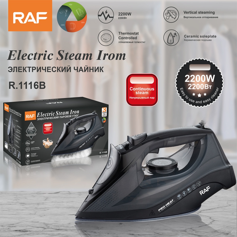RAF European Standard Household Handheld Garment Steamer Portable Powerful Steam Electric Iron_voghion.com