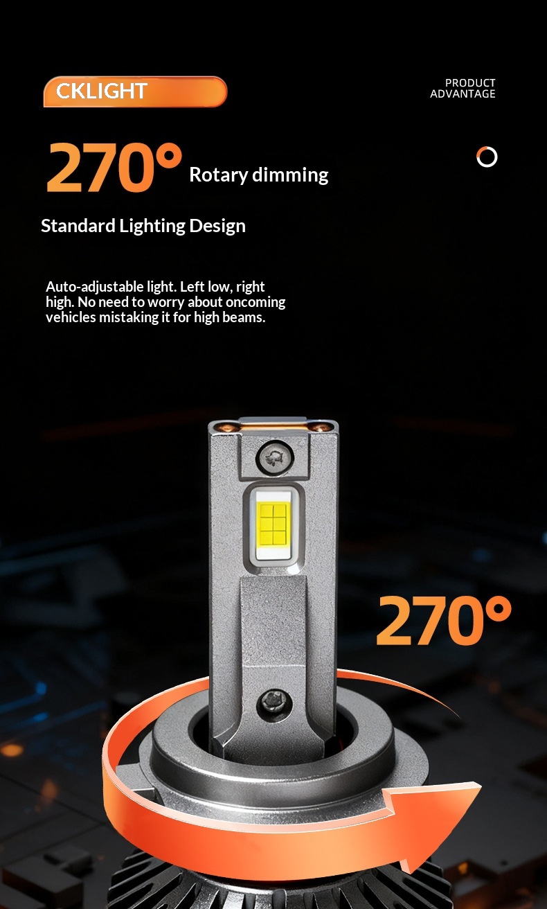 Led H7 H4 Auto Scheinwerferlampen Super Hell Integriert_voghion.com