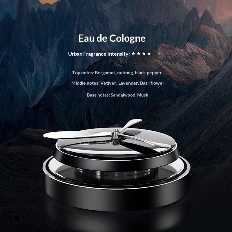 Deodorante per auto a energia solare diffusore rotante_voghion.com