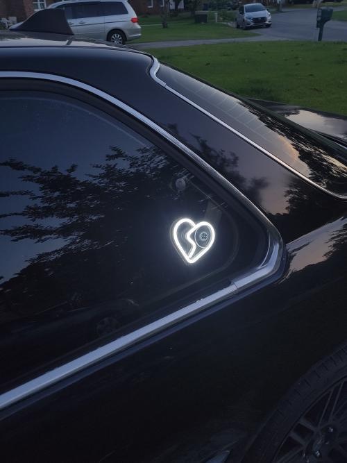 Triangle Glowing Interior Decoration Sticker Heart Atmosphere Modified Neon Car Window Ambient Light_voghion.com