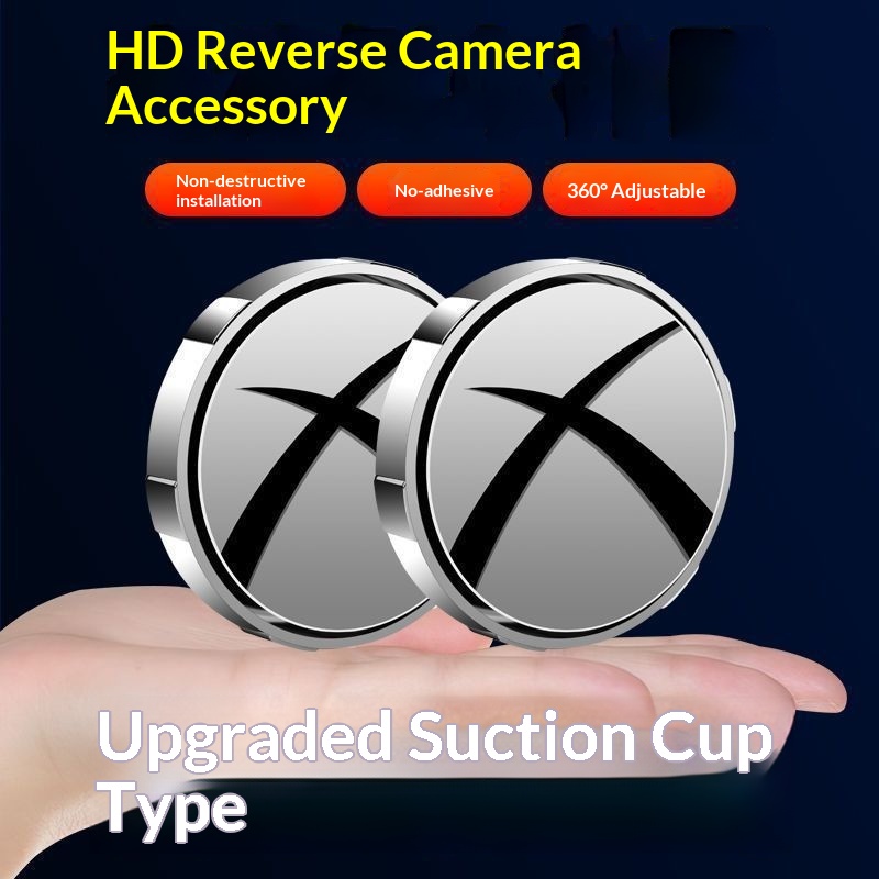 Suction Cup Rearview Small Round Car Blind Spot Auxiliary Device Reflective Mirror 360 Degree Wide Angle Ultra Clear_voghion.com
