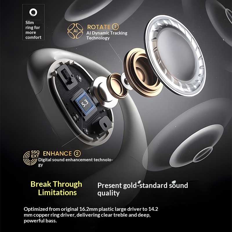 Cross-border Bestseller Open-ear Bluetooth With High-definition Calls, Ear-hook Wireless High-quality Call And Gaming_voghion.com