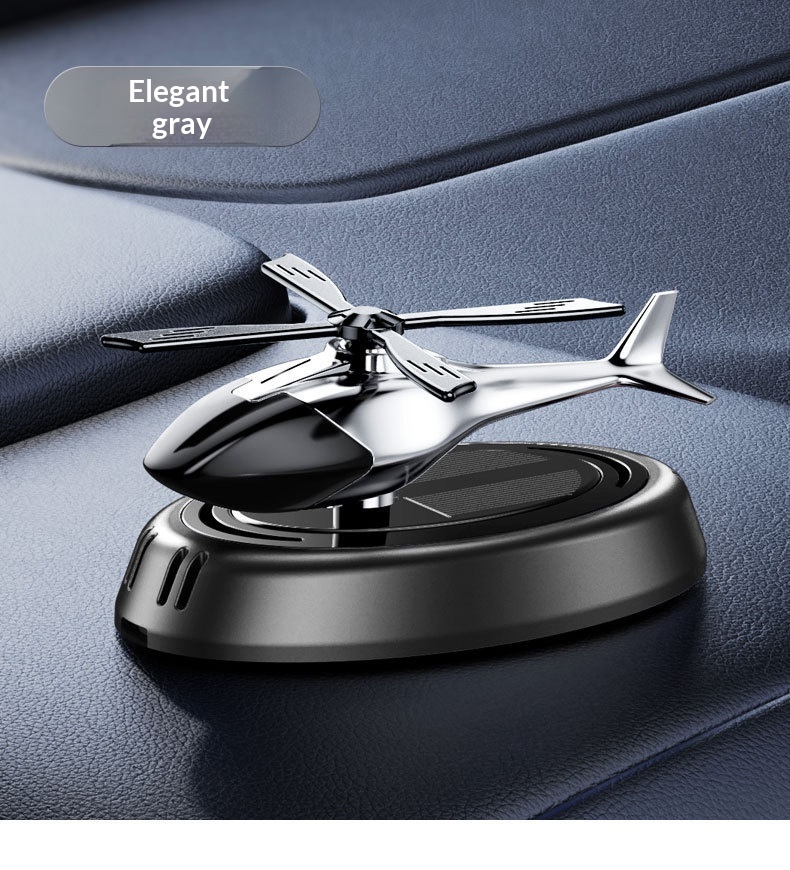 Air Freshener Solar-Powered Perfume Rotating Airplane Ornament Odor Removal Fragrance Long-Lasting Scent In Car_voghion.com