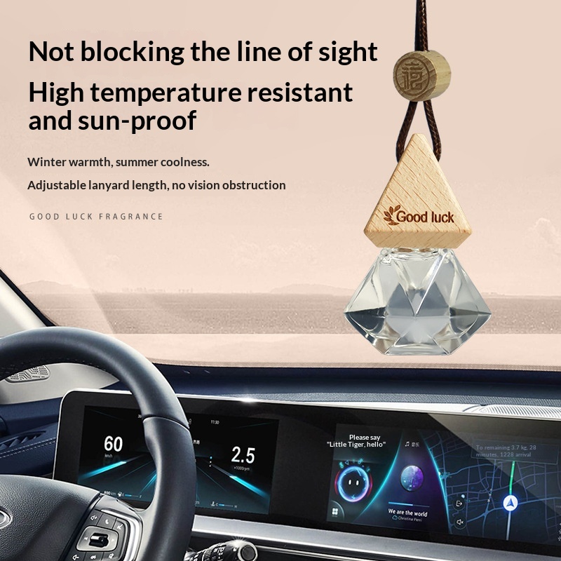Langlong Same Style Perfume Hanging Piece Car Interior Essential Oil Long-lasting Fresh Light Fragrance Pack_voghion.com