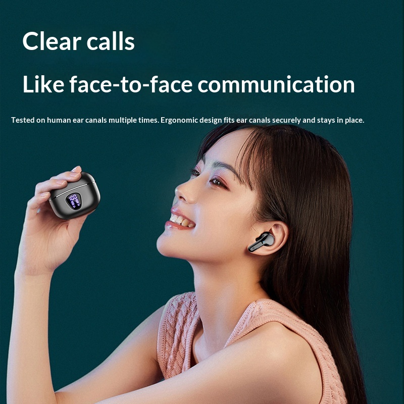 2026 Private Model Noise-Cancelling Clear Call TWS draadloze oordopjes met oplaadcase, compact en met lange batterijduur_voghion.com