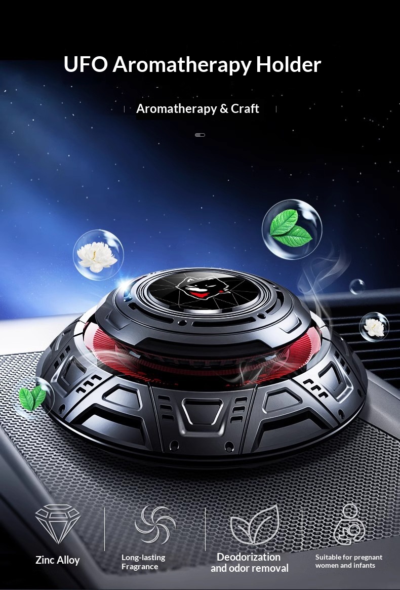 Ambientador carro disco voador ornamento tablier acessório_voghion.com