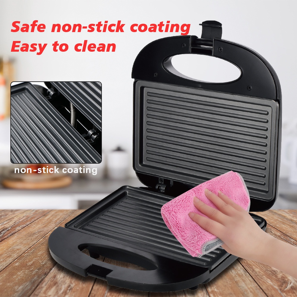 Electric Sandwich Toaster And Breakfast Grill For Bread And Steak_voghion.com