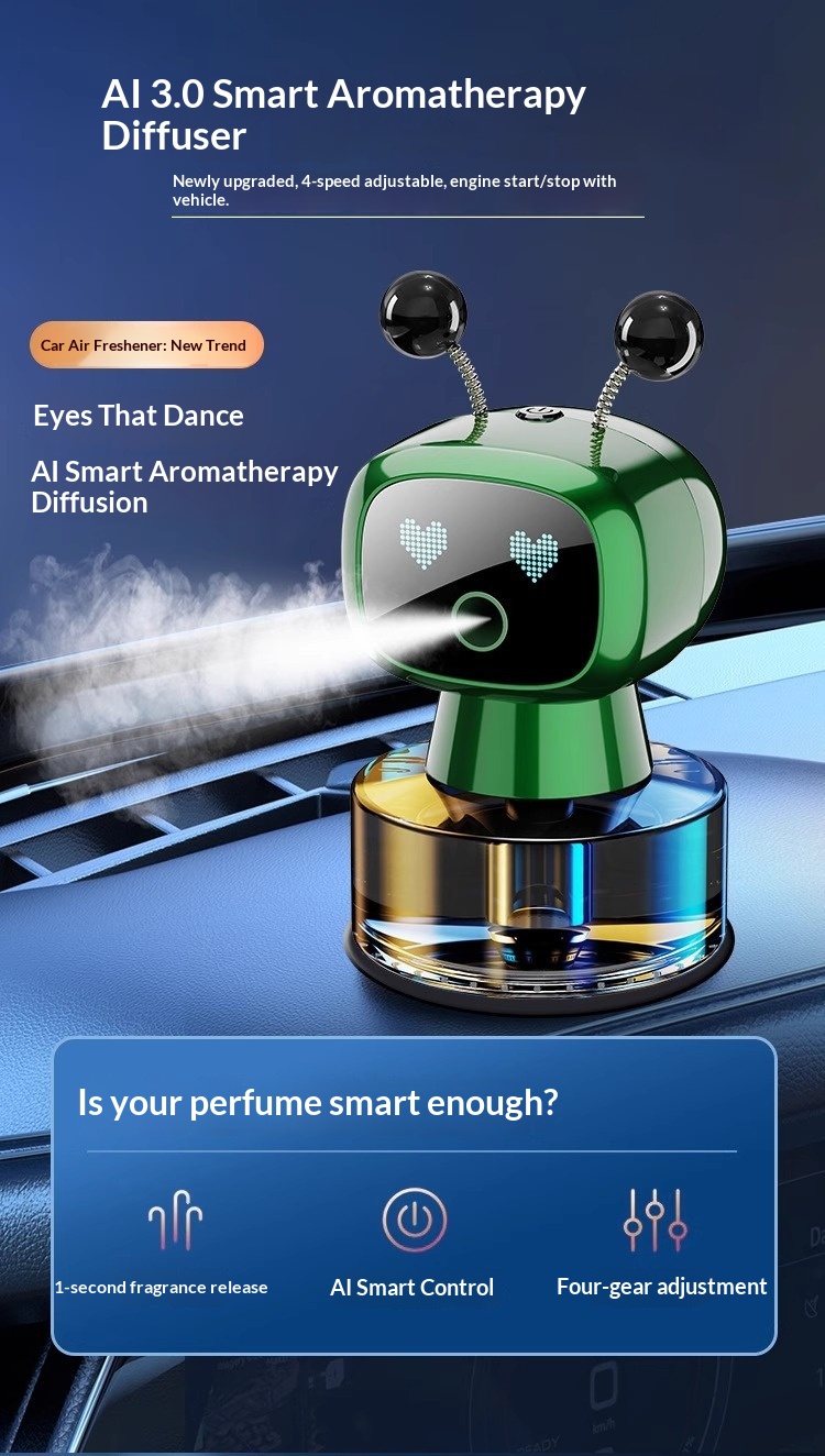 Smart bil aromaterapi luftfriskare för luftventilation_voghion.com