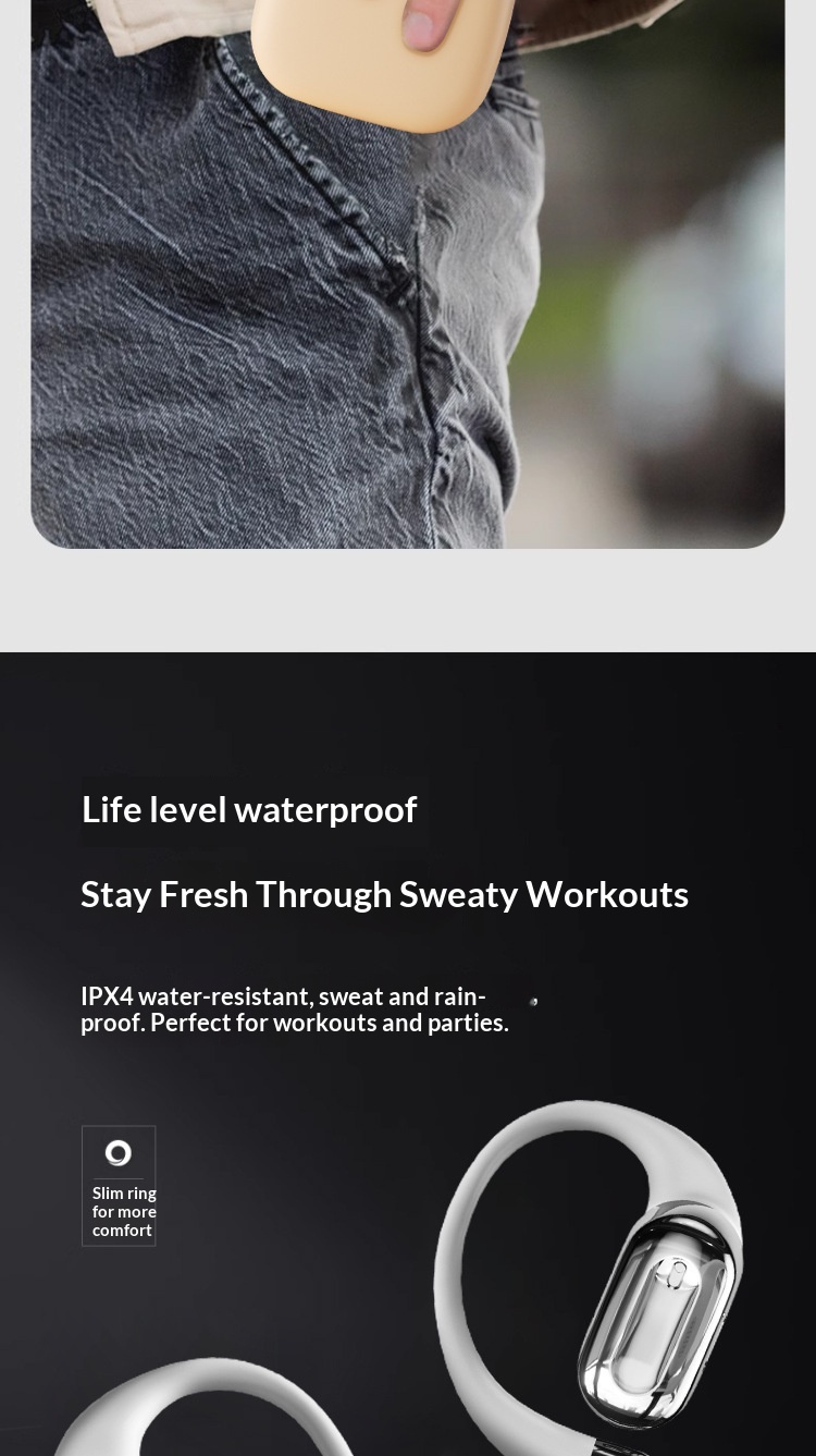 Open-ear Bluetooth Headphones With Wireless Ear-hook & Hd Calls_voghion.com