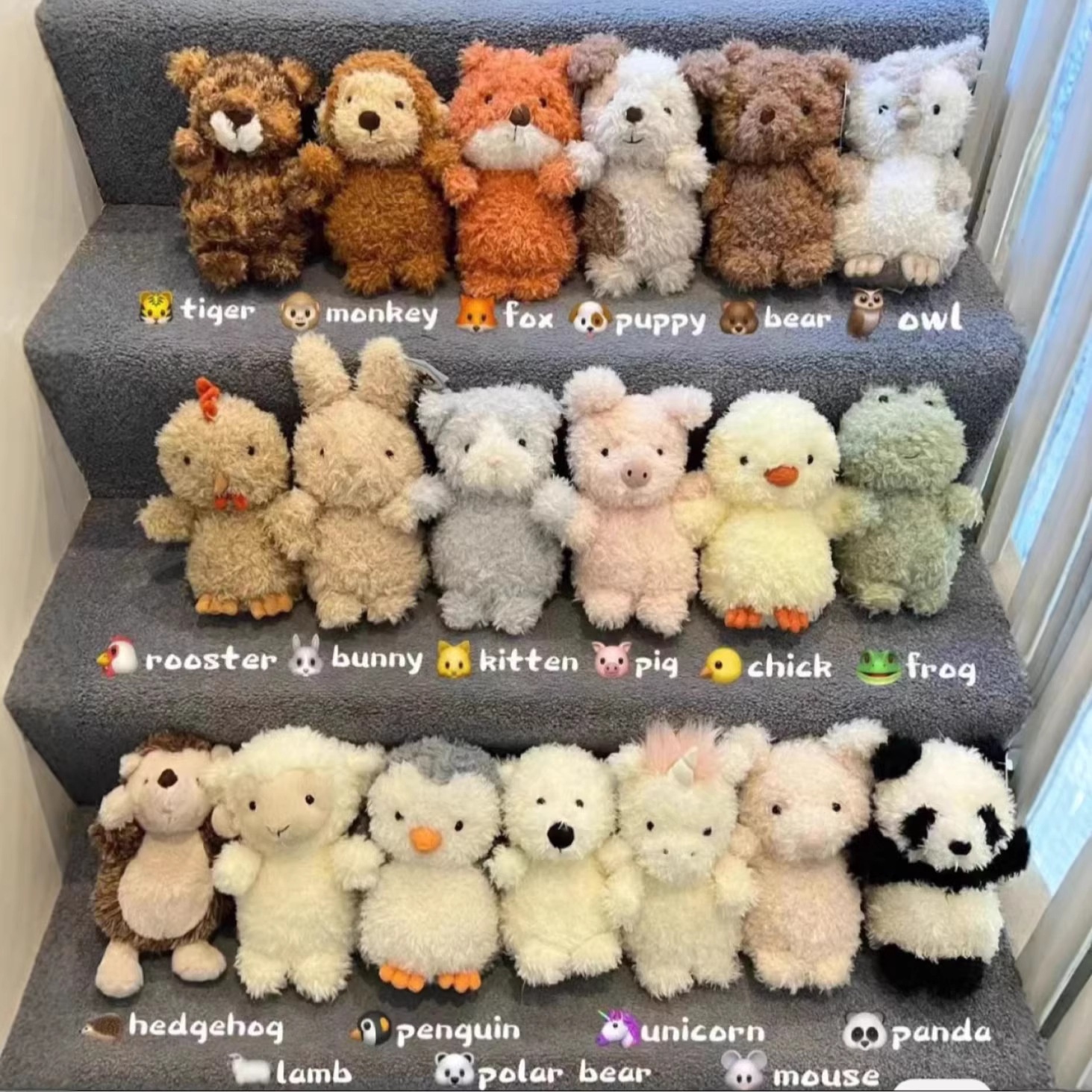 Jellyca British Doll Series: Puppy, Fox, Snake, Little Penguin Plush Toys Companion Dolls_voghion.com