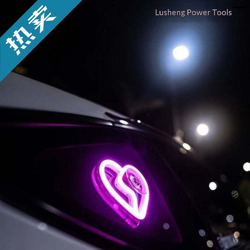 Triangle Glowing Interior Decoration Sticker Heart Atmosphere Modified Neon Car Window Ambient Light_voghion.com