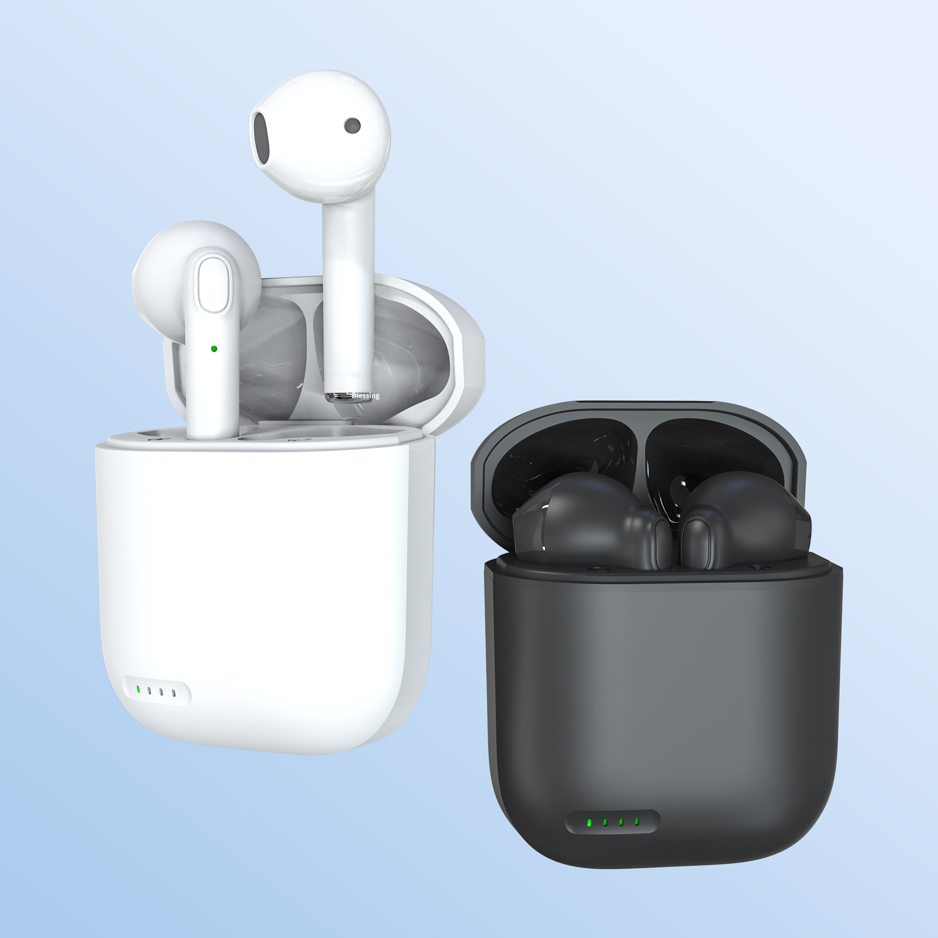 TWS Bluetooth Earbuds Dual Ear Intelligent Touch Control Stereo Sound Compatible With Huawei Semi-In-Ear Sports_voghion.com