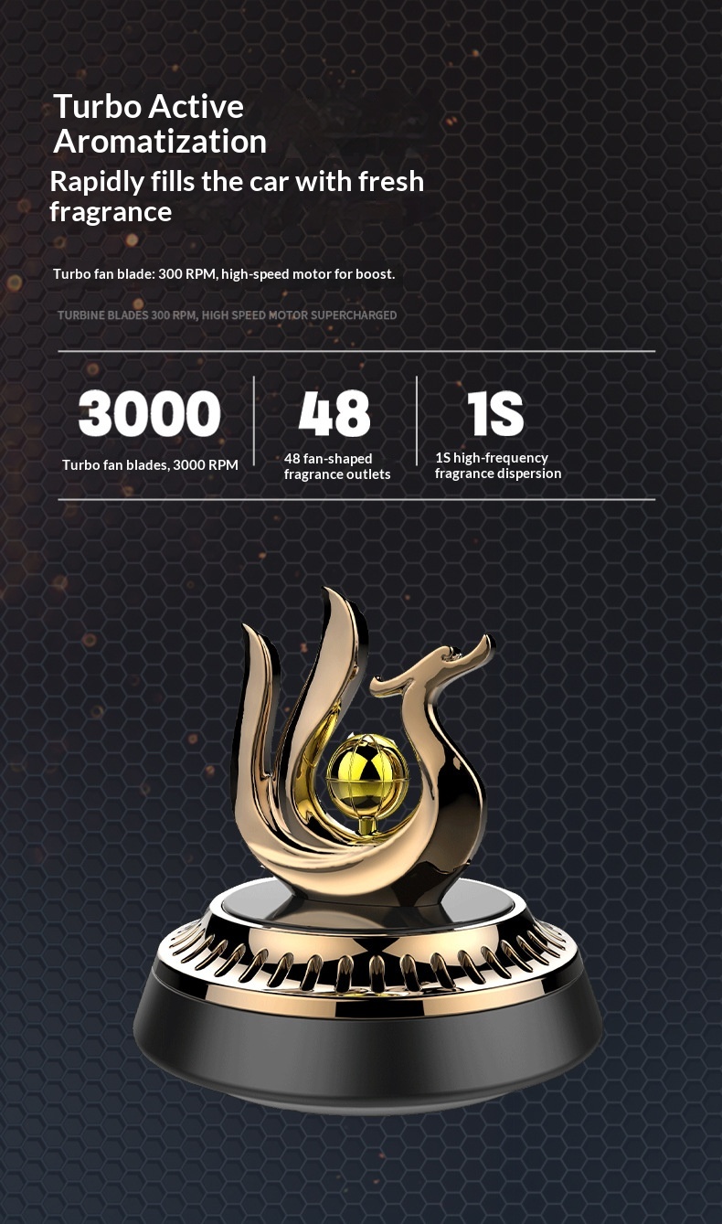 Solcelle bil luftfrisker roterende helikopter ornament_voghion.com